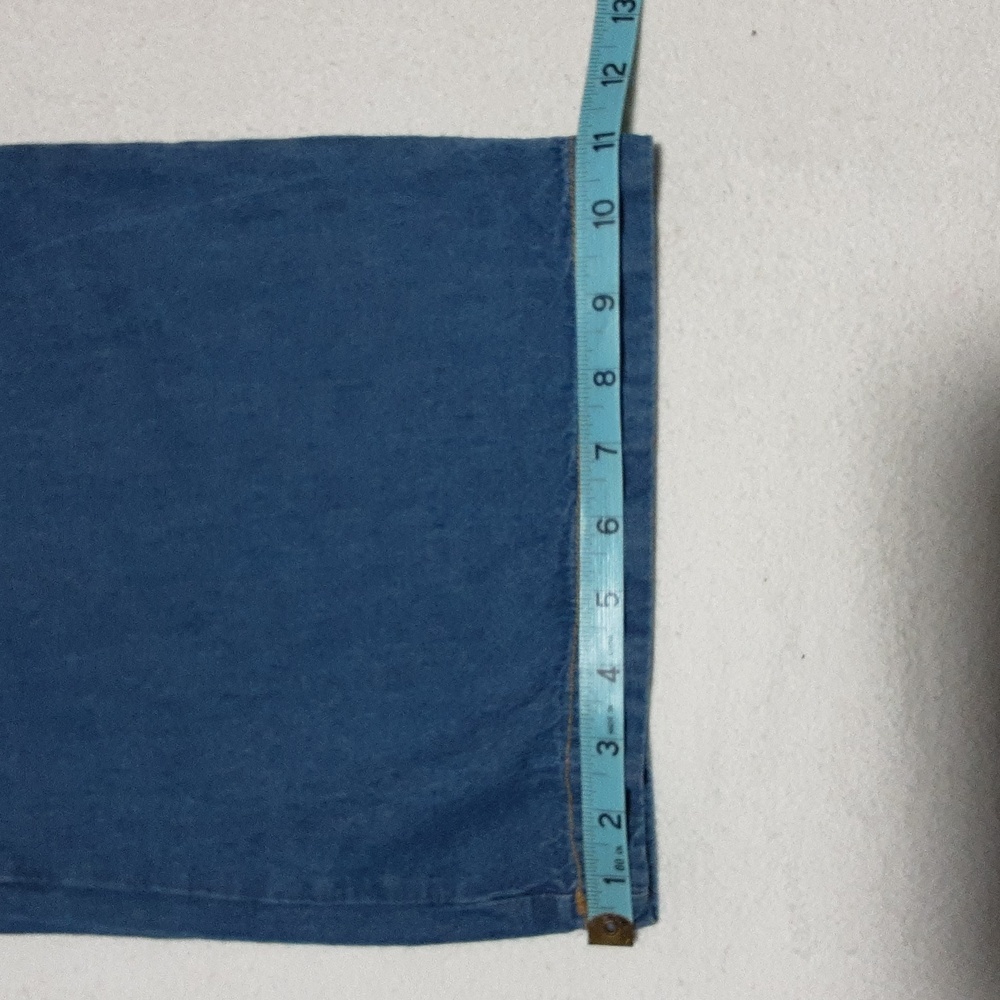 Sincerely Jules 100 % Cotton Women's   Blue Denim Jumsuit Size L. Missing Belt. - Picture 9 of 14